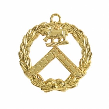 Grand Generalissimo Knights Templar Commandery Officer Collar Jewel - Gold Plated