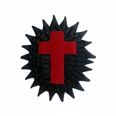Sir Knight Knights Templar Commandery Chapeau Rosette Illinois Regulation - Hand Bullion Embroidery