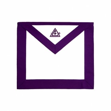 MEMBER COUNCIL APRON - PURPLE GROSGRAIN