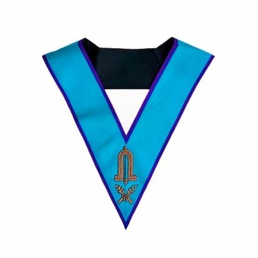 Junior Warden Memphis Misraim French Regulation Officer Collar Hand Embroidery