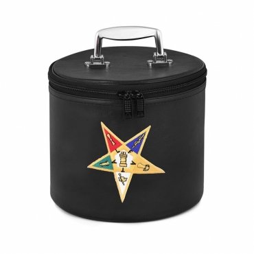 OES Fez Case - Black Imitation Leather with OES Emblem