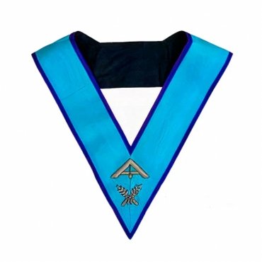 Senior Warden Memphis Misraim French Regulation Officer Collar Hand Embroidery