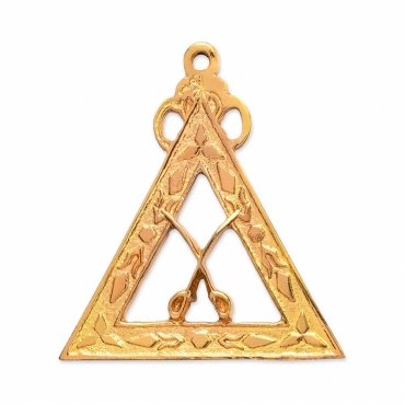 Captain Royal Arch Chapter Officer Collar Jewel - Gold Plated