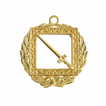Grand Sentinel Knights Templar Commandery Officer Collar Jewel - Gold Plated