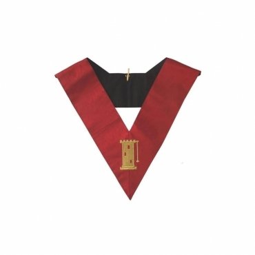 Tour Guard 18th Degree Scottish Rite Collar Red Moire