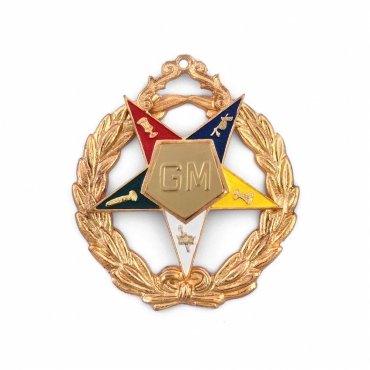 Grand Matron OES Officer Collar Jewel - Gold Plated