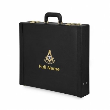 Past Master Craft English Regulation Apron Case - Gold Hand Embroidery Various Sizes & Materials