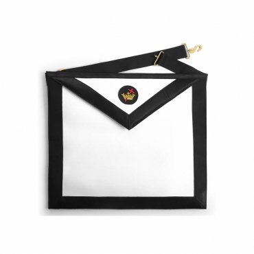 KNIGHTS TEMPLAR COMMANDERY APRON - BLACK VELVET