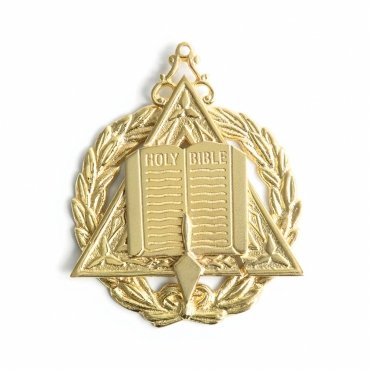Grand Chaplain Royal & Select Masters Officer Collar Jewel - Gold Plated