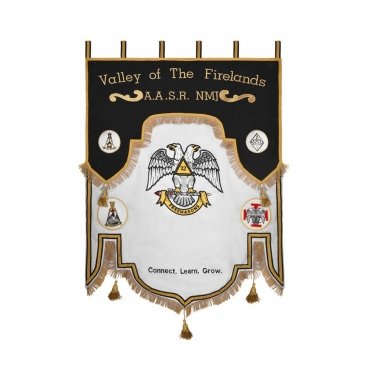 Scottish Rite Banner - Machine Embroidery Fully Customizable
