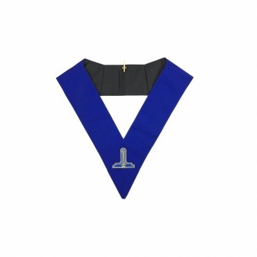 Senior Warden Blue Lodge Collar Royal Blue