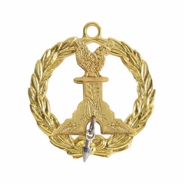 Grand Captain General Knights Templar Commandery Officer Collar Jewel - Gold Plated