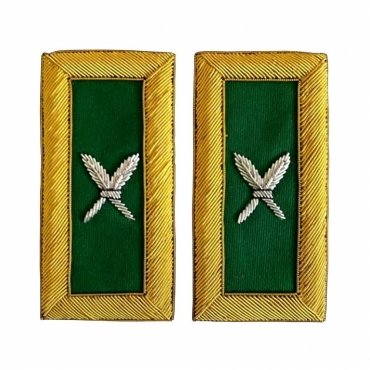 Recorder Knights Templar Commandery Frock Coat Shoulder Board - Bullion Embroidery