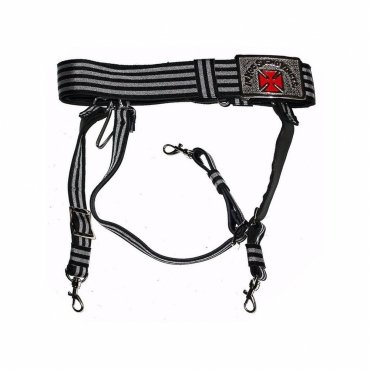 Sir Knight Knights Templar Commandery Regalia Belt - Formée Pattée Cross