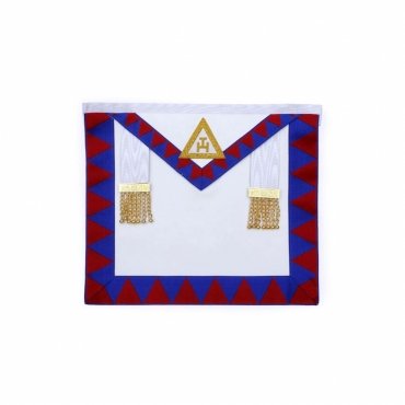 COMPANION ENGLISH ROYAL ARCH ENGLISH APRON - RED & BLUE