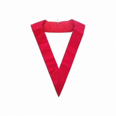 18th Degree Scottish Rite Collar - Red Satin Grosgrain