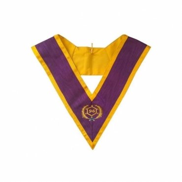 96th Degree Memphis Misraim French Regulation Collar Purple