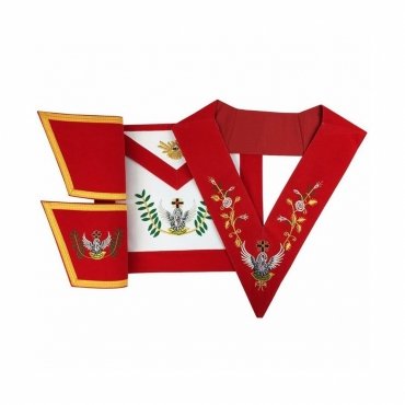 18th Degree Scottish Rite Regalia Set - Hand Embroidery