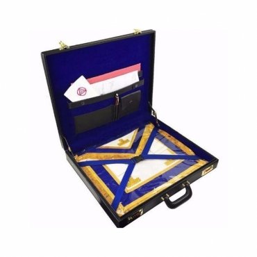 Masonic Apron Case - Black Grand Hard Briefcase