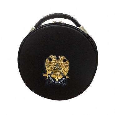 32nd Degree Scottish Rite Crown Cap Case - Double Eagle Black