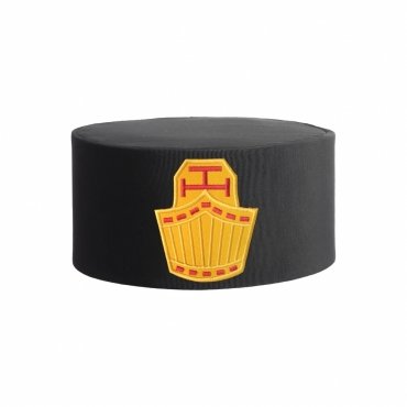 HIGH PRIEST ROYAL ARCH CHAPTER CROWN CAP BLACK WITH GOLD EMBLEM