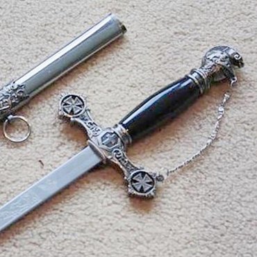 Knights Templar Commandery Sword Brass Gold 38