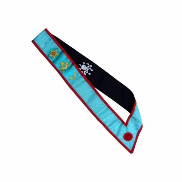 Master Mason Scottish Rite Sash - Flaming Star & Acacia