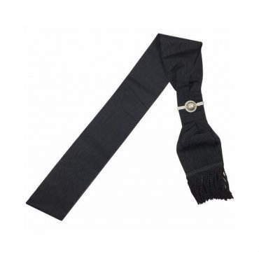 Provincial Officers Knights Templar English Regulation Sash - Black Moire