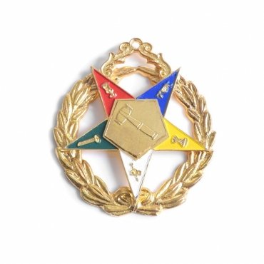 Grand Worthy Matron OES Officer Collar Jewel - Gold Plated