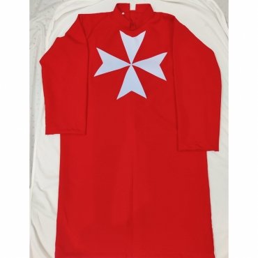 Order Of Malta Commandery Tunic - Red with (8 pointed) Maltese Cross