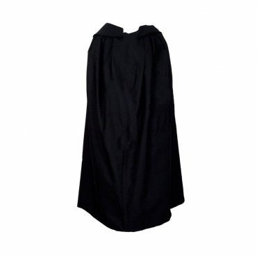 Order of Malta Commandery Mantle - Black Cotton & Wool Fabric
