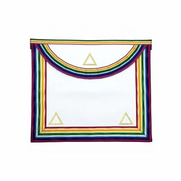 GRAND OFFICERS ROYAL ARK MARINER AMD APRON - GOLD & MULTI COLOUR