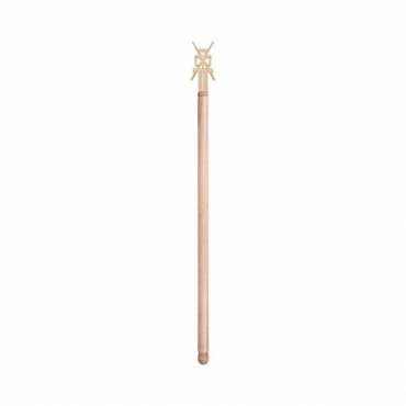 Commander Red Cross of Constantine Baton - Wooden Stick & Gold Plated
