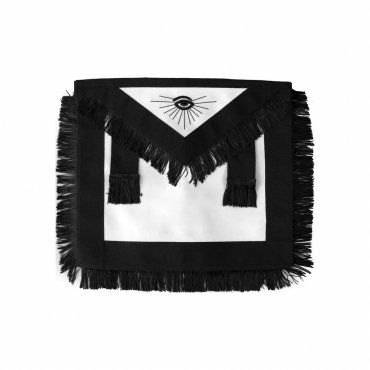 MASTER MASON BLUE LODGE FUNERAL APRON SQUARE COMPASS HAND EMBROIDERY