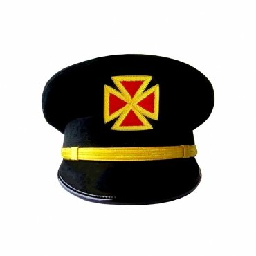 Grand Commandery Knights Templar Fatigue Cap Hand Embroidered