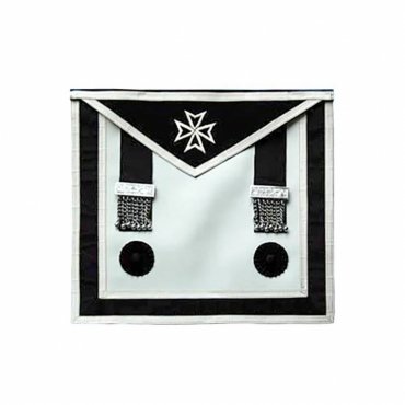 MASTER MASON MALTA REGULATION APRON WHITE MALTESE CROSS