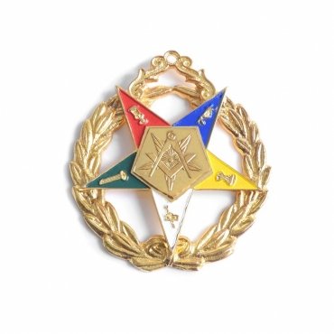 Grand Worthy Patron OES Officer Collar Jewel - Gold Plated