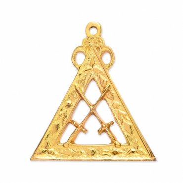 Sentinel Royal Arch Chapter Officer Collar Jewel - Gold Metal