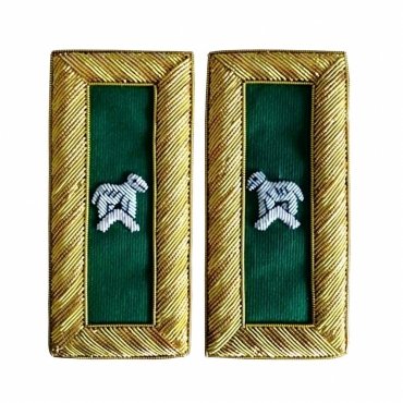 Generalissimo Knights Templar Commandery Frock Coat Shoulder Board - Bullion Embroidery