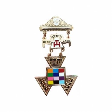 Past High Priest Royal Arch Chapter Breast Jewel - Triple Tau Insignia