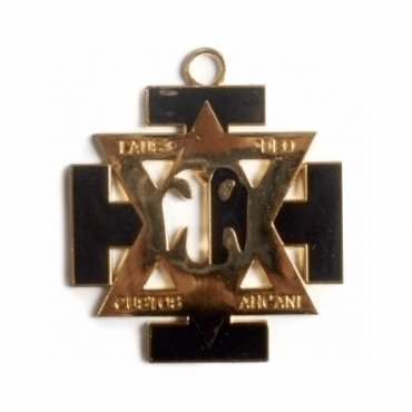 Commander In Chief Scottish Rite Collar Jewel - Black & Gold