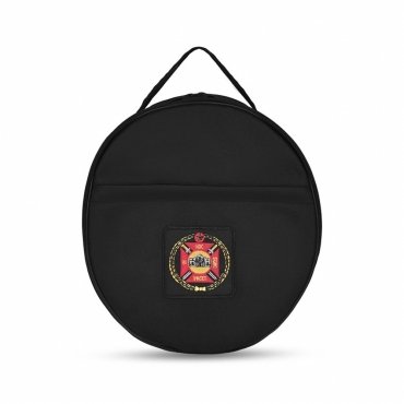 Knights Templar Commandery Fatigue Cap Case - Black Patch With Red & Gold Emblem