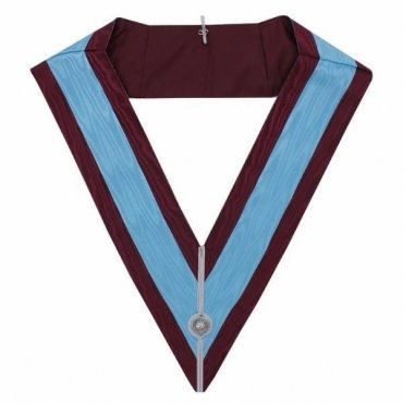 Officers Mark English Regulation Officer Collar Maroon Moire