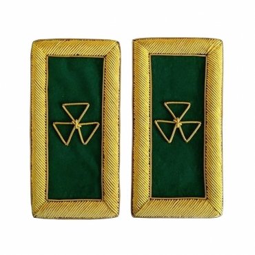 Prelate Knights Templar Commandery Frock Coat Shoulder Board - Bullion Embroidery