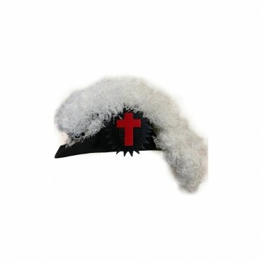 Sir Knight Knights Templar Commandery Illinois Regulation Chapeau All White Plumes