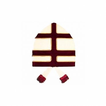 High Priest Knight Templar Priests Mitre Red & White