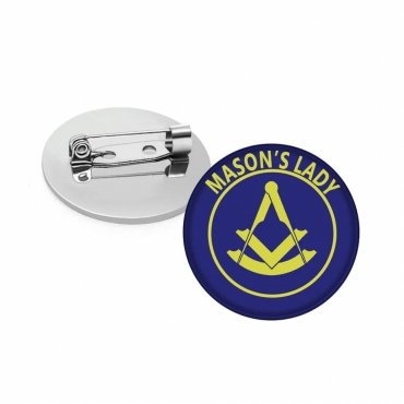 Past Master Blue Lodge Brooch - Mason Lady