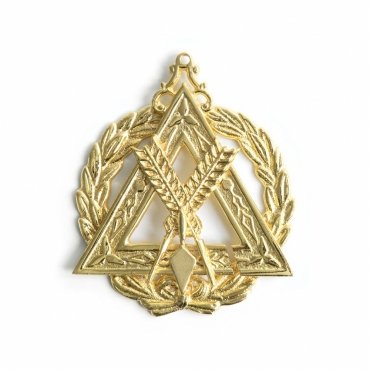 Grand Recorder Royal & Select Masters Officer Collar Jewel - Gold Plated