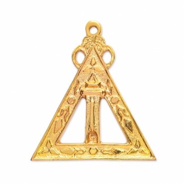 Scribe Royal Arch Chapter Officer Collar Jewel - Gold Plated